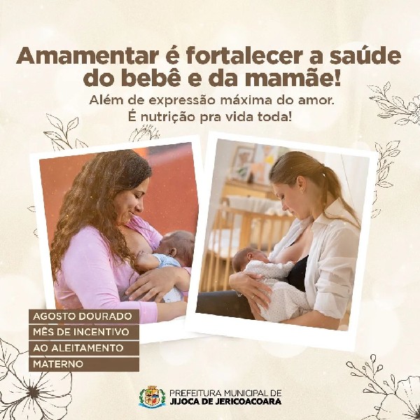 AMAMENTAR É FORTALECER A SAÚDE DO BEBÊ E DA MAMÃE!